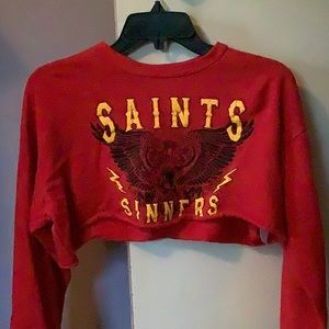 Never Worn Red Crop Top